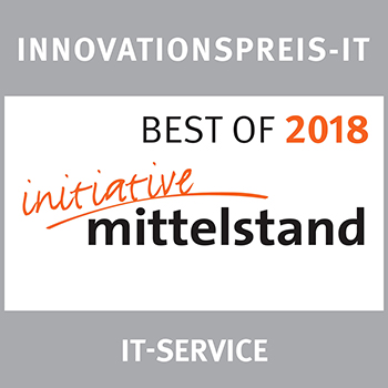 GEBIT Münster - auszeichnung - Best of IT service